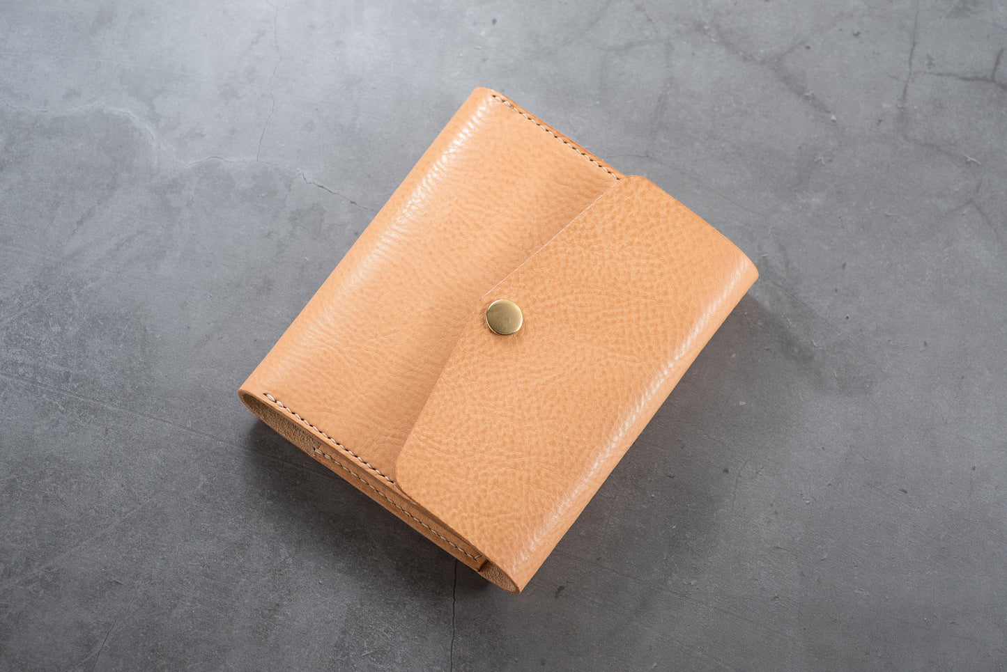6 COULEURS - Couverture de carnet à trois volets en cuir grainé naturel A6/Hobonichi/Midori MD