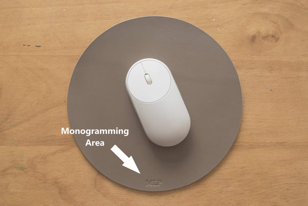 monogram mouse pad
