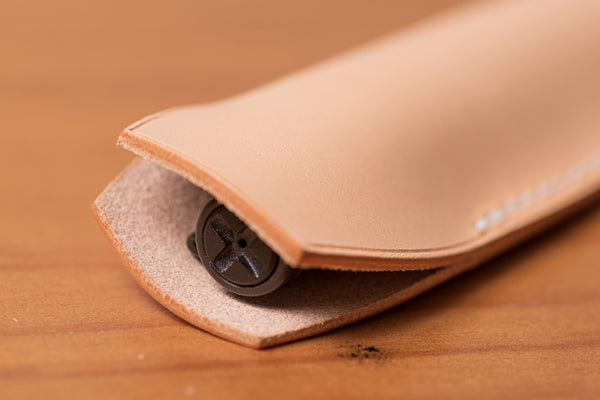 Natural Leather Full-sized Pen Sleeve