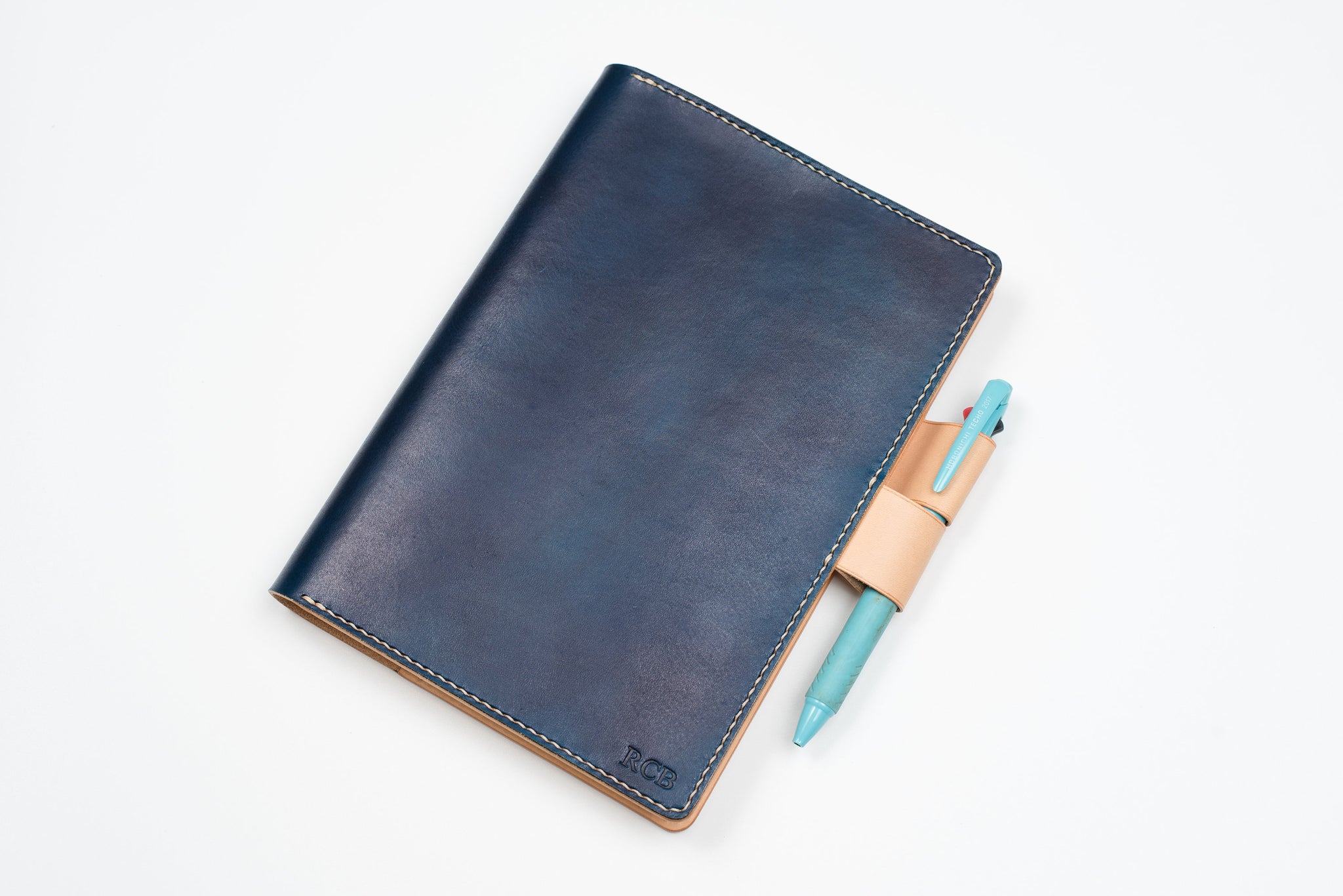 A5/Hobonichi Cousin/Seven Seas Navy Blue Leather Notebook Cover