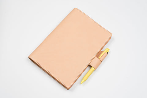 A5/Hobonichi Cousin/Seven Seas Natural Leather Notebook Cover