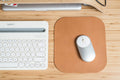 12 COLORS - Caramel Buttero Leather Mouse Pad - Eternal Leather Goods